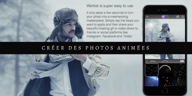 Créer des photos animées – cinemagraph